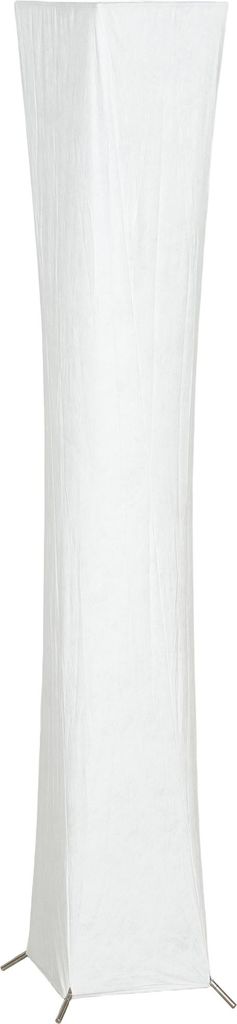 Stehlampe mit Papierschirm, Fußschalter, 3 Helligkeitsstufen, Weiß