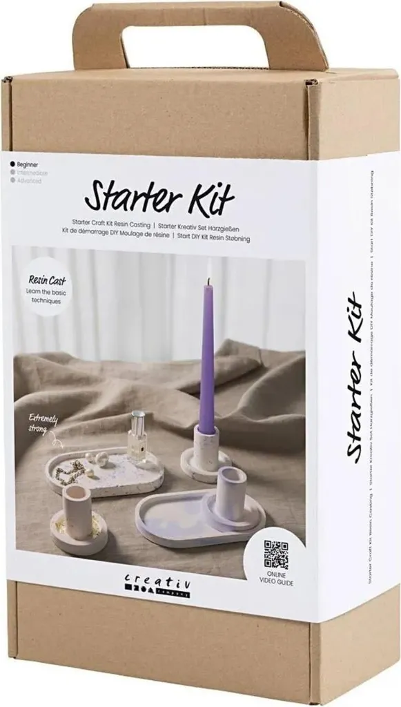 Kit résine facile sans bulles pour réussir vos bougeoirs et plateaux DIY