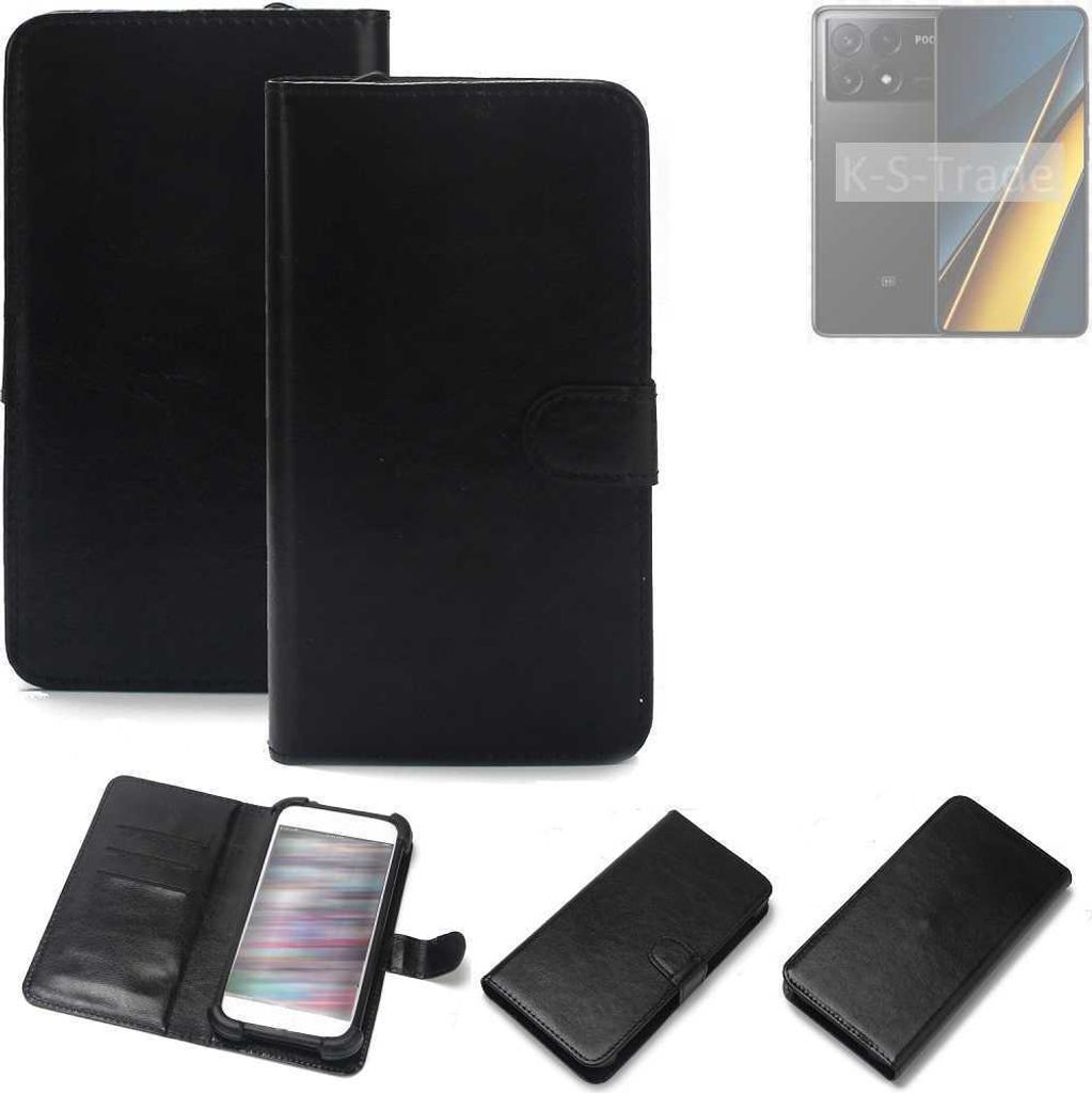 K-S-Trade Handyhülle Schutzhülle kompatibel mit POCO X6 Pro 5g Handy Schutz Hülle Handyhülle Bumper schwarz 1x