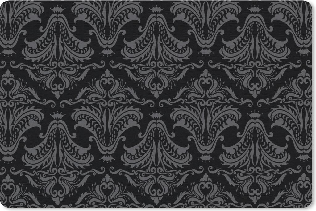 MuchoWow Schreibtischunterlage Muster - Barock - Damast 60x40 cm - XXL Mauspad - Großes Mauspad