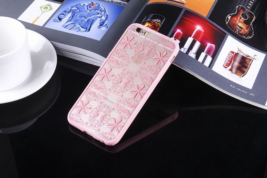 Handy Hülle Mandala für Apple iPhone 6s Plus Design Case Schutzhülle Motiv Ornamente Cover Tasche Bumper Rosa