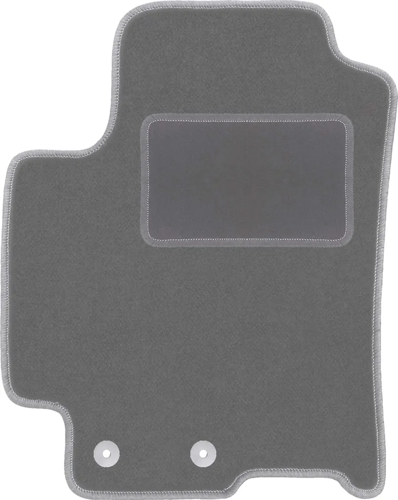 Tappetino conducente in velluto grafite compatibile con Kia Rio IV (2017-, hatchback) – con fissaggi – su misura