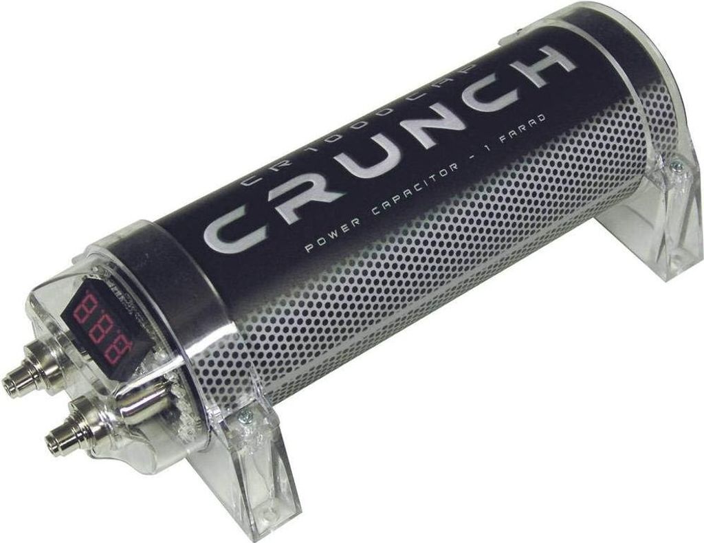 Crunch CR1000CAP, Cylindryczny, DC, 1 szt., Czarny, Szary, Zdjęcie produktu 