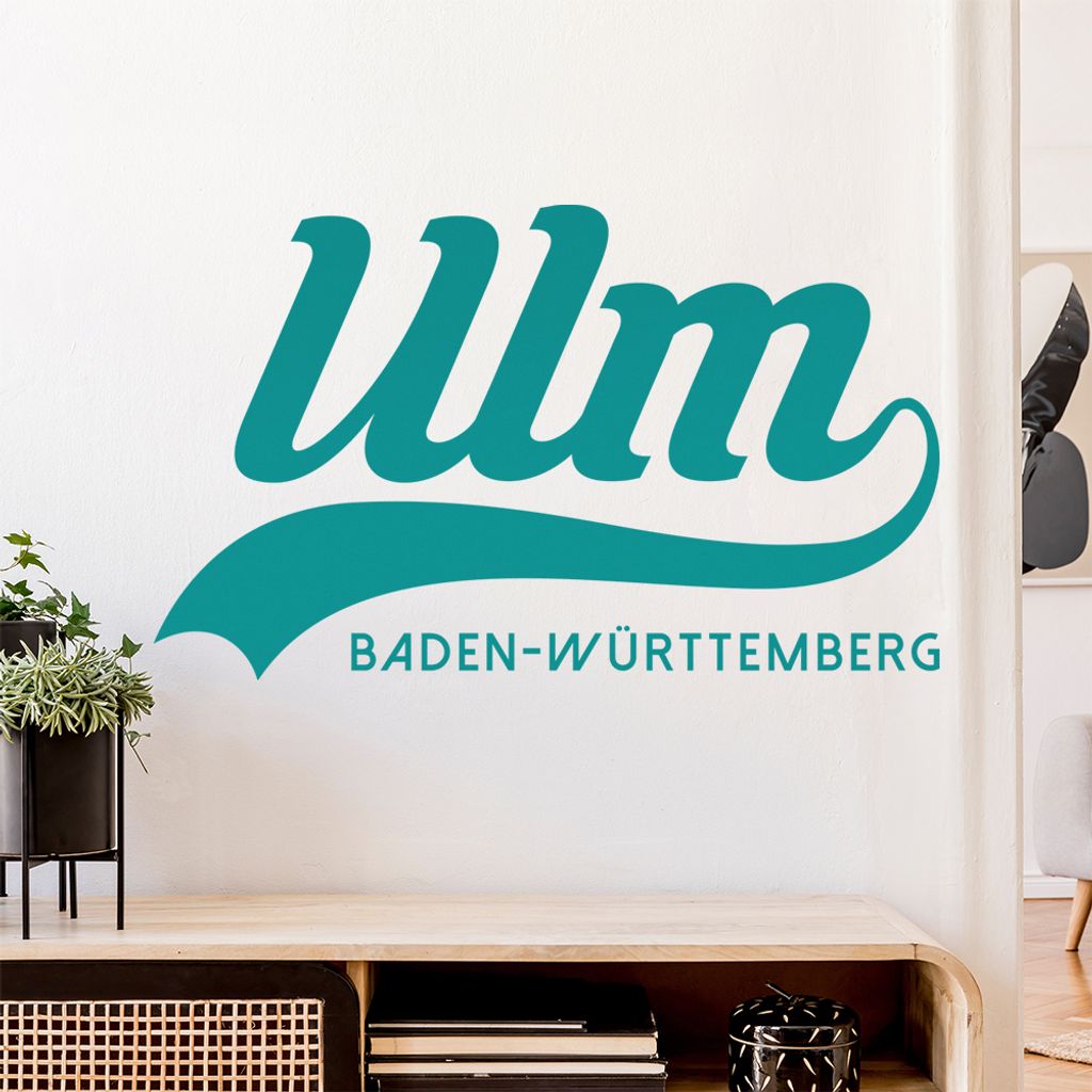 Ulm Baden-Württemberg Wandtattoo Wandaufkleber Wall Sticker - Dekoration, Küche, Wohnzimmer, Schlafzimmer, Badezimmer