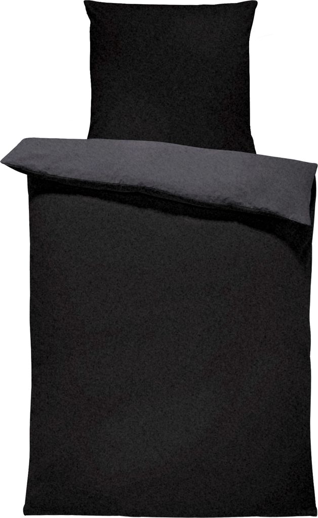 Winter Bettwäsche Doubleface Uni Wende kuschelig flauschig Produktbild 