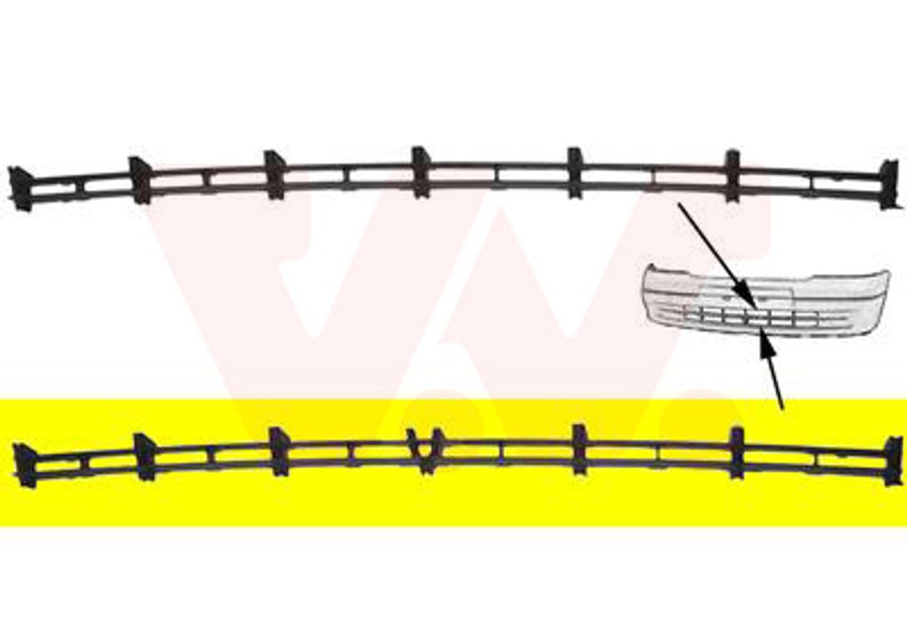 VAN WEZEL Lüftungsgitter Grill Stoßfänger für OPEL Astra G CC (T98)