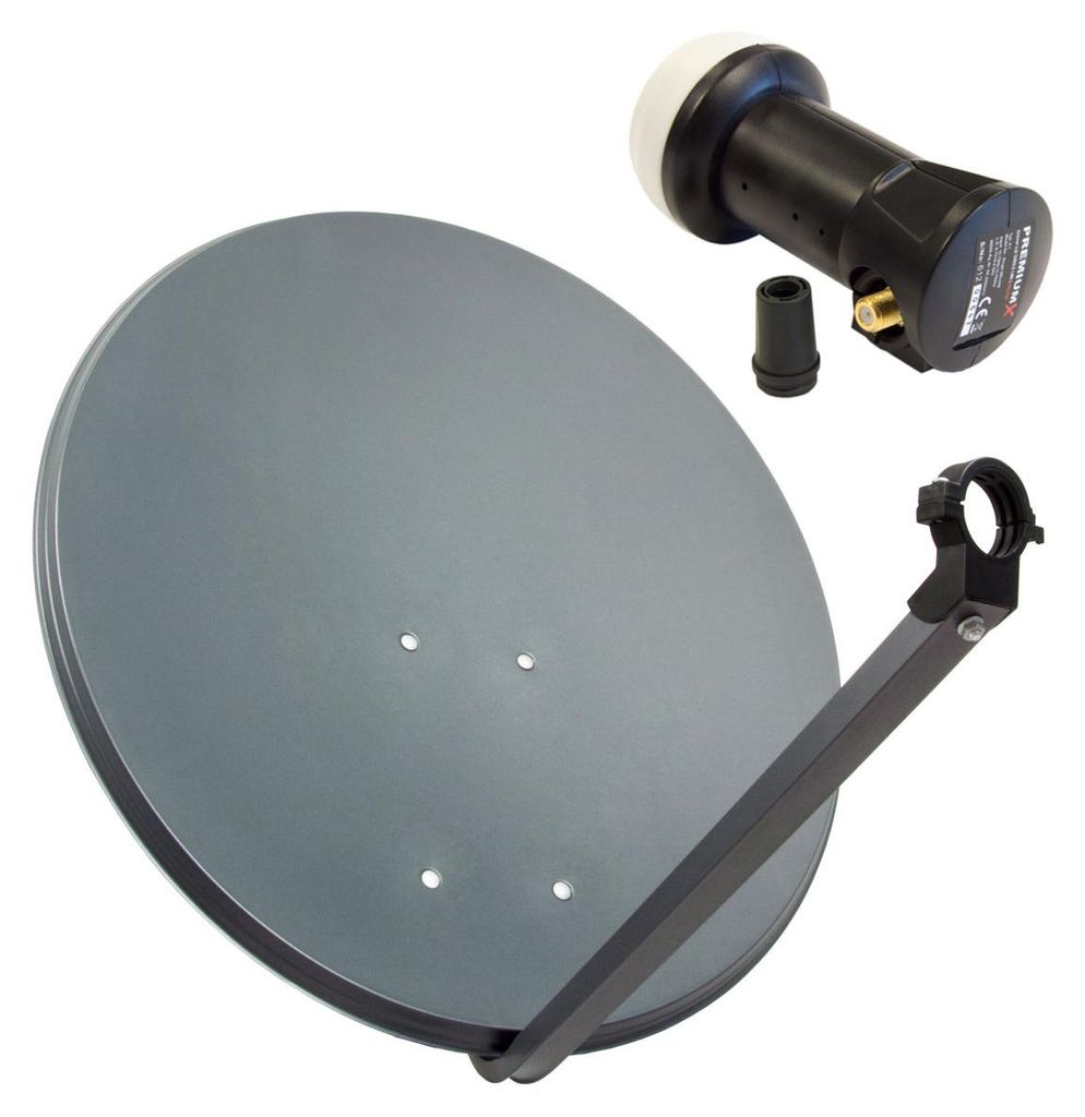 PremiumX 60cm Satellitenantenne Aluminium Deluxe Single LNB Produktbild 
