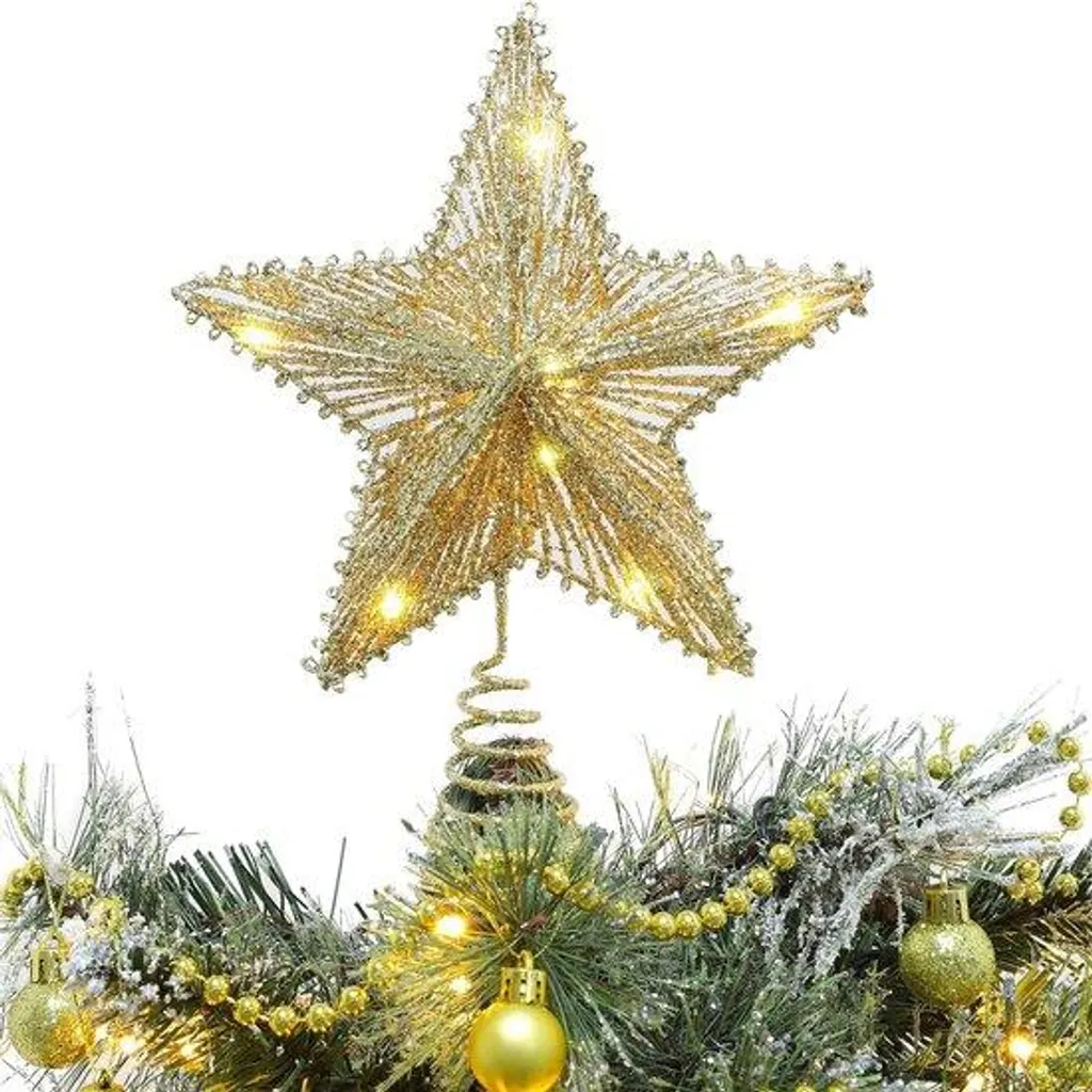 Bougies LED en forme d'étoile 25 cm - Éclairage Blanc Chaud Décoratif