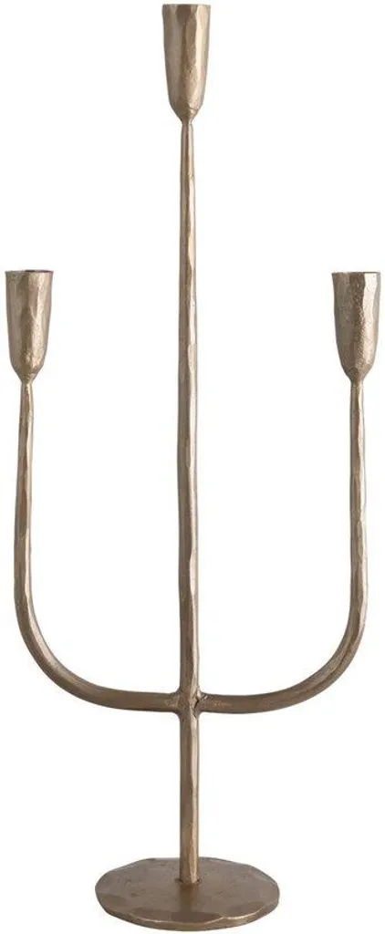Chandelier pilier en laiton 10 cm - Bougeoir décoratif design chic