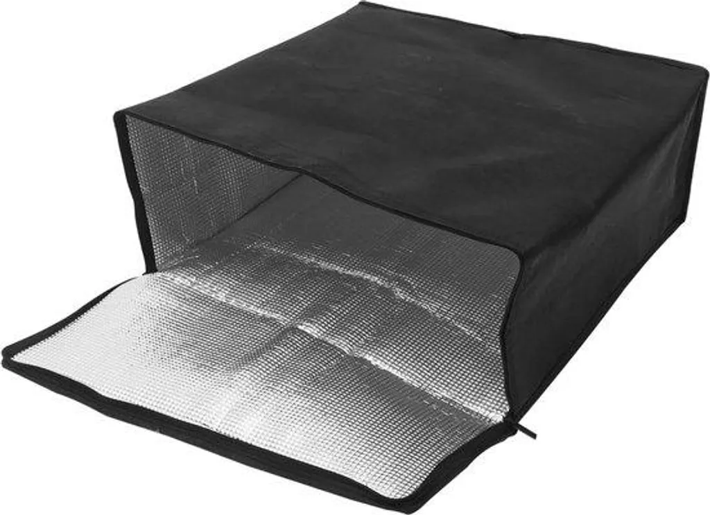 Sac isotherme pizza 45cm polaire noir - Haute isolation de voyage