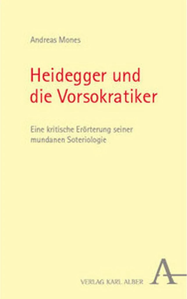 Essai Philosophique Heidegger und die Vorsokratiker - Reliure Broché