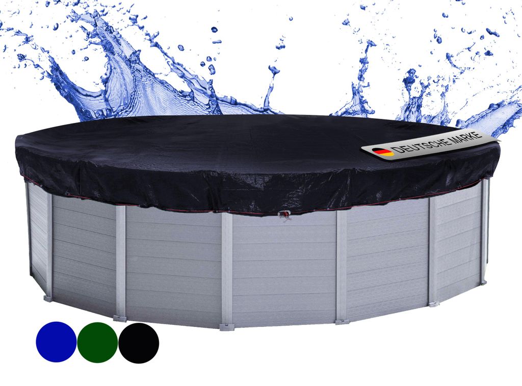 Poolabdeckung Rund für 500-550 cm Pools | Planenmaß Ø 610 Produktbild 