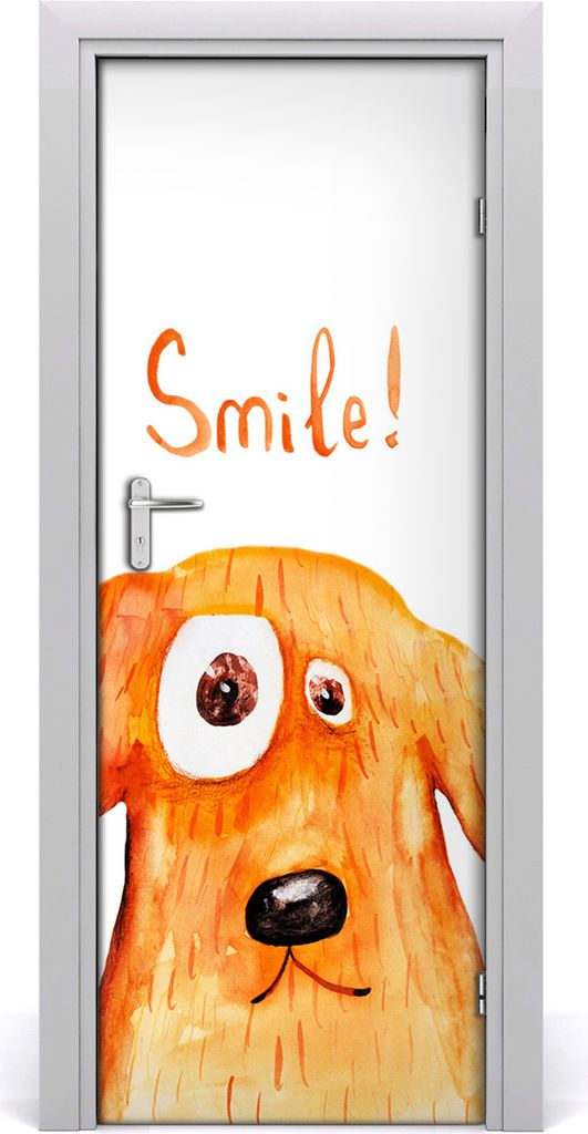 Tulup Türaufkleber 75x205 cm Dekorative Aufkleber Selbstklebend Wasserdichte Tapete Abnehmbar Schlafzimmer Wohnzimmer Wohnkultur - Dog Wand