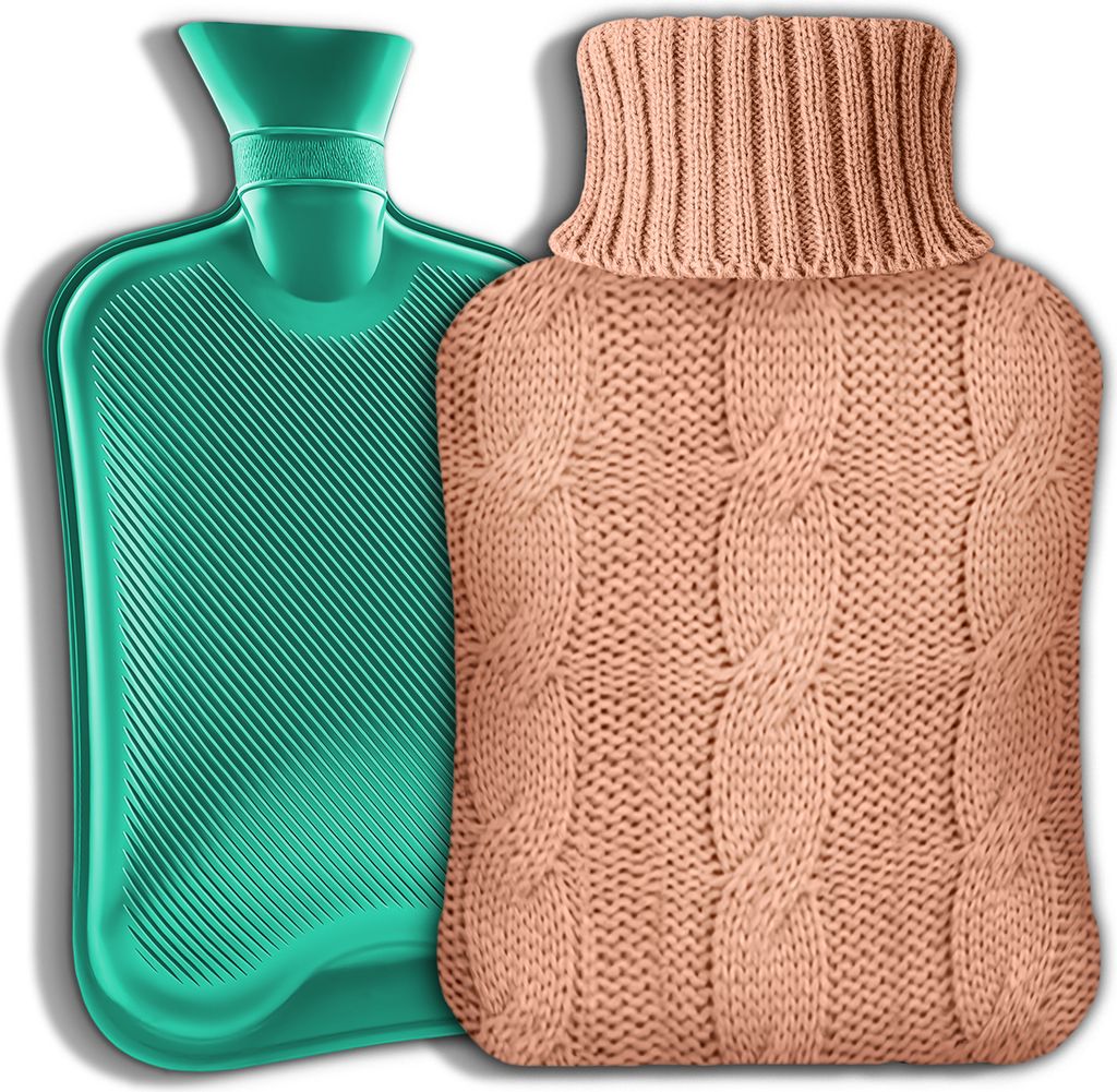 Kuketo | Wärmflasche 2L Mit Strickbezug – Große Produktbild 