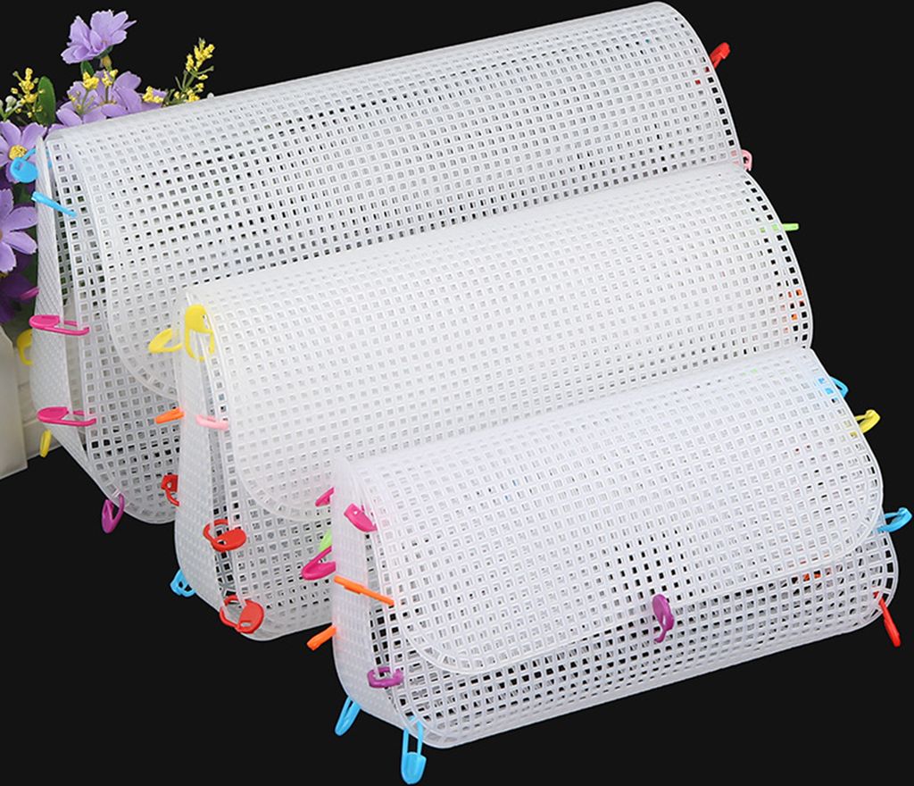 3pcs/Set Stickgitterschnecken DIY bequeme Plastikprotting Geldbörse Strickblech für Zuhause