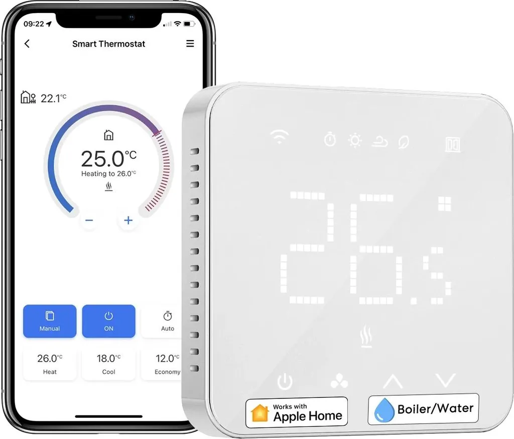 Termostato Smart WiFi per Caldaia e Acqua - Controllo Remoto App 2026