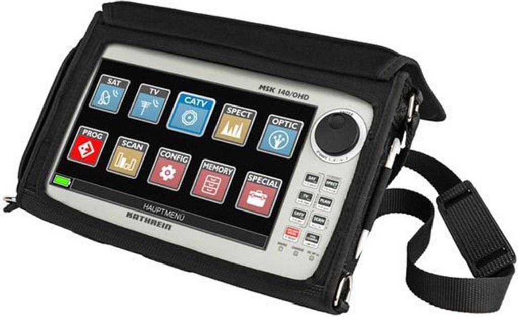 Kathrein MSK 140/OHD Antennen Messgerät Sat/TV/DAB+/FM,Optik Touch TFT-Farbdisplay