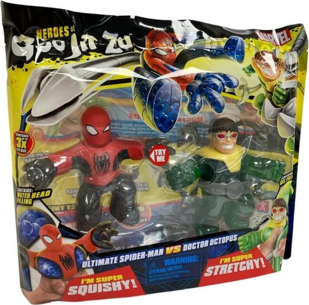 Heroes Of Goo Jit Zu Figures 2 Pack Marvel Spiderman vs Octopus