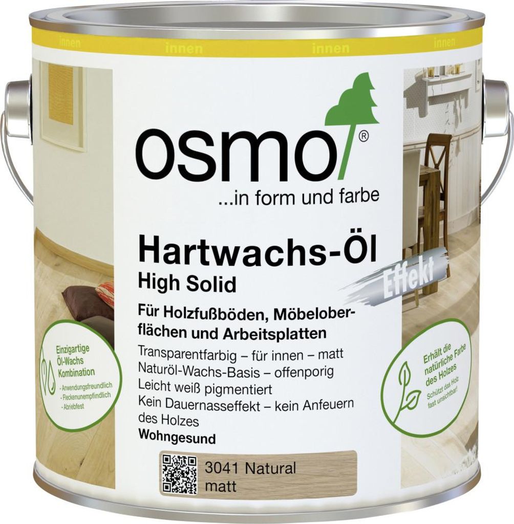 Osmo Hartwachs-Öl Effekt Natural 750 ml Produktbild 