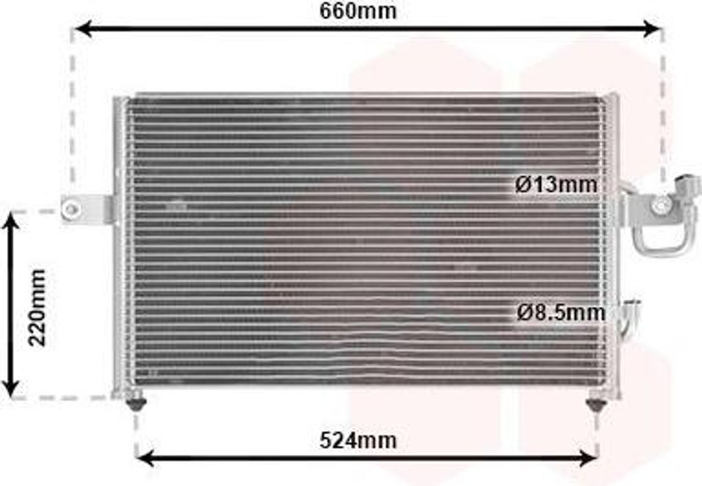 VAN WEZEL 82005045 Kondensator Klimaanlage Klimakondensator