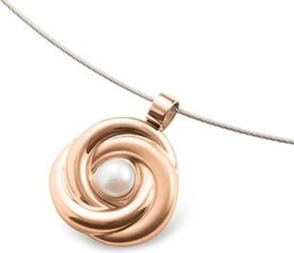 Sautoir Boccia pour femme - Bijou en titane brossé résistant et léger