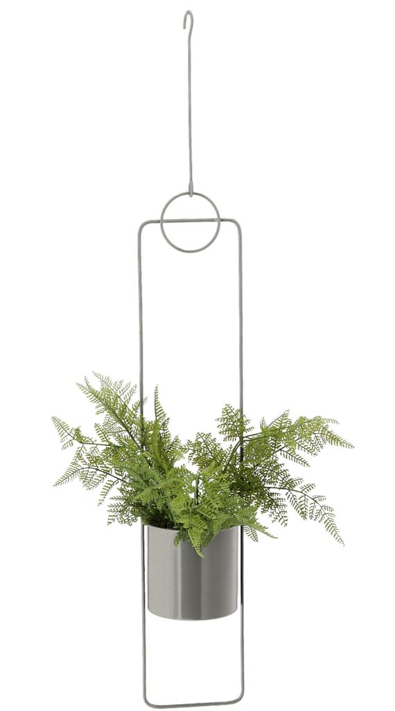 Metall Pflanztopf zum hängen - 88 cm / grau
