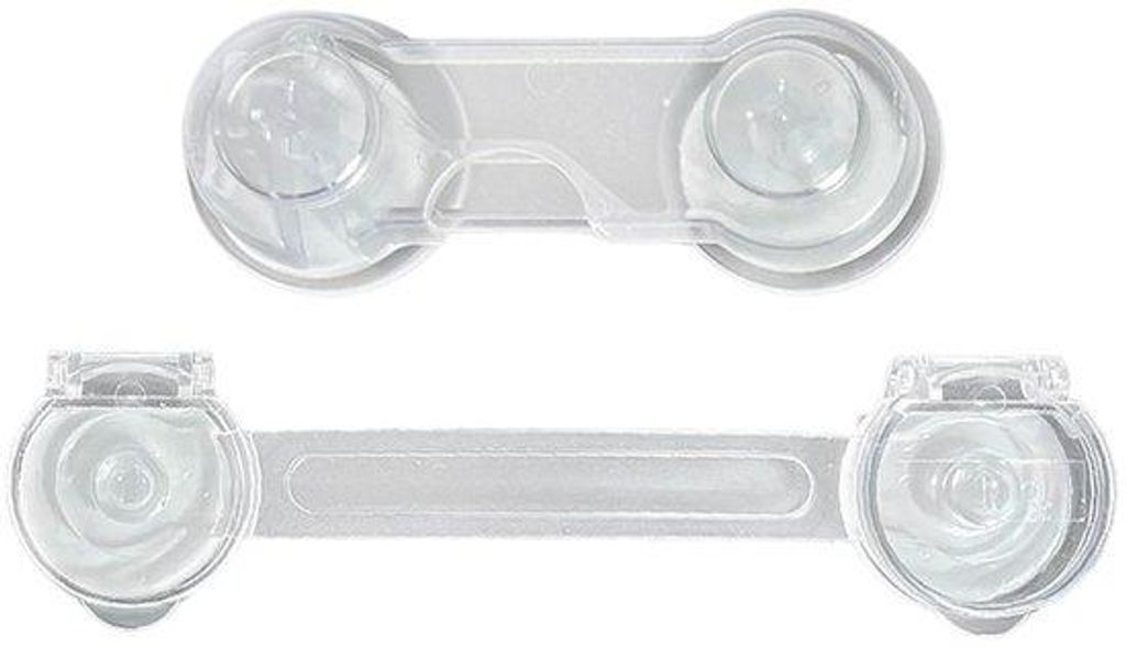 30 Stück transparente Sicherheitsklammern für Schränke, multifunktionelle Selbstkleber, geeignet für Ladeklammern, Kühlschrank, Geschirrspüle...