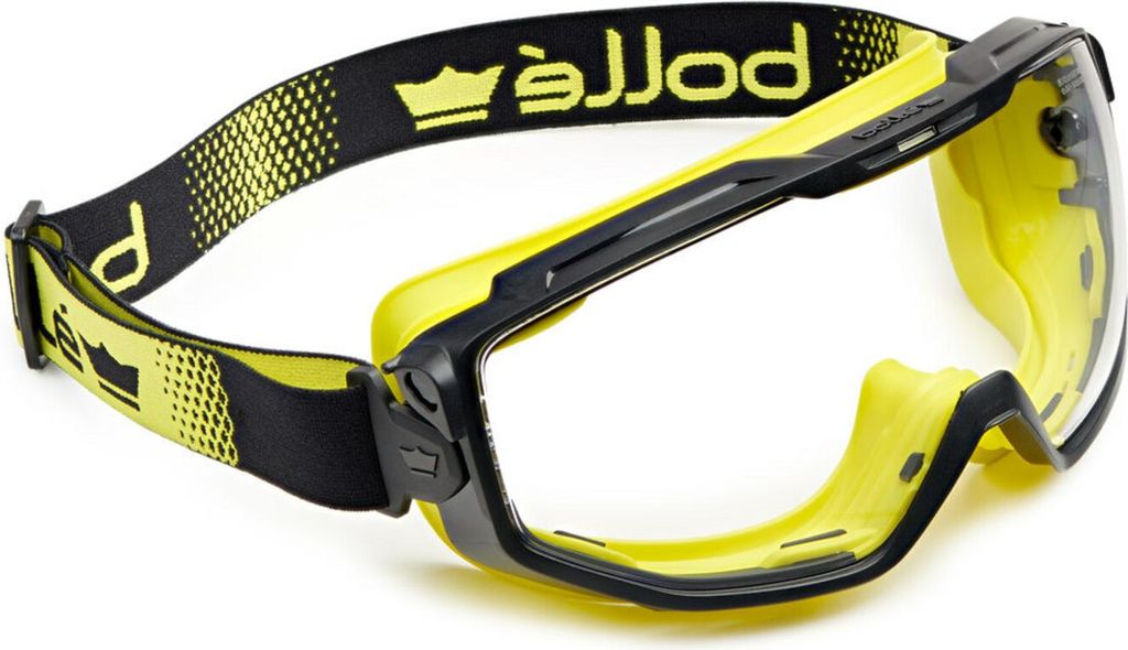 Bollé Safety UNIVERSAL GOGGLE Klare / Gelb / Belüftete Vollsichtbrillen UNIVGN10W