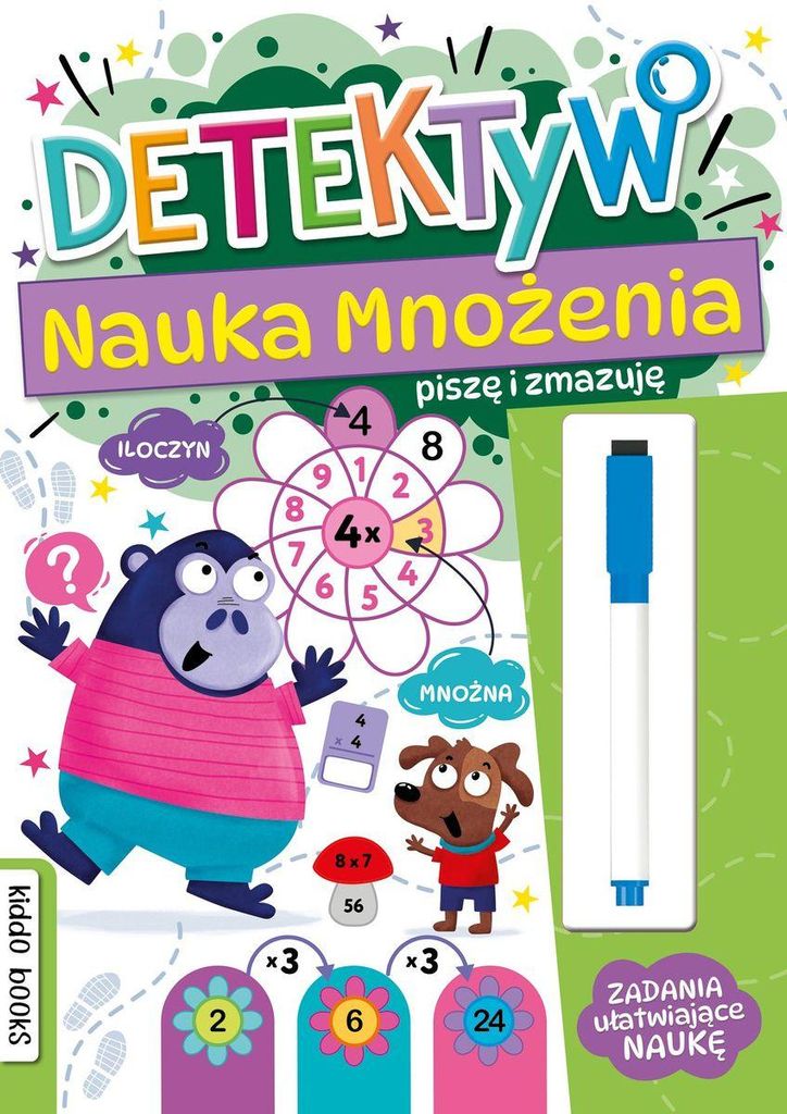 Piszę i Zmazuję Detektyw Nauka Mnożenia - Praca Zbiorowa