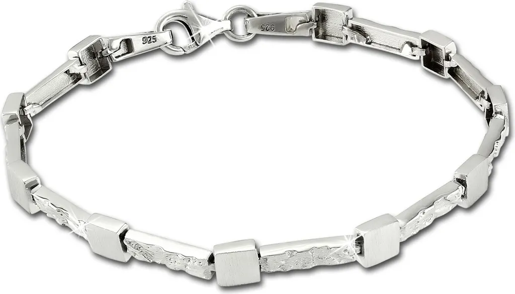 Bracelet Argent 19cm Cadeau Femme Idéal SilberDream Square SDA475J