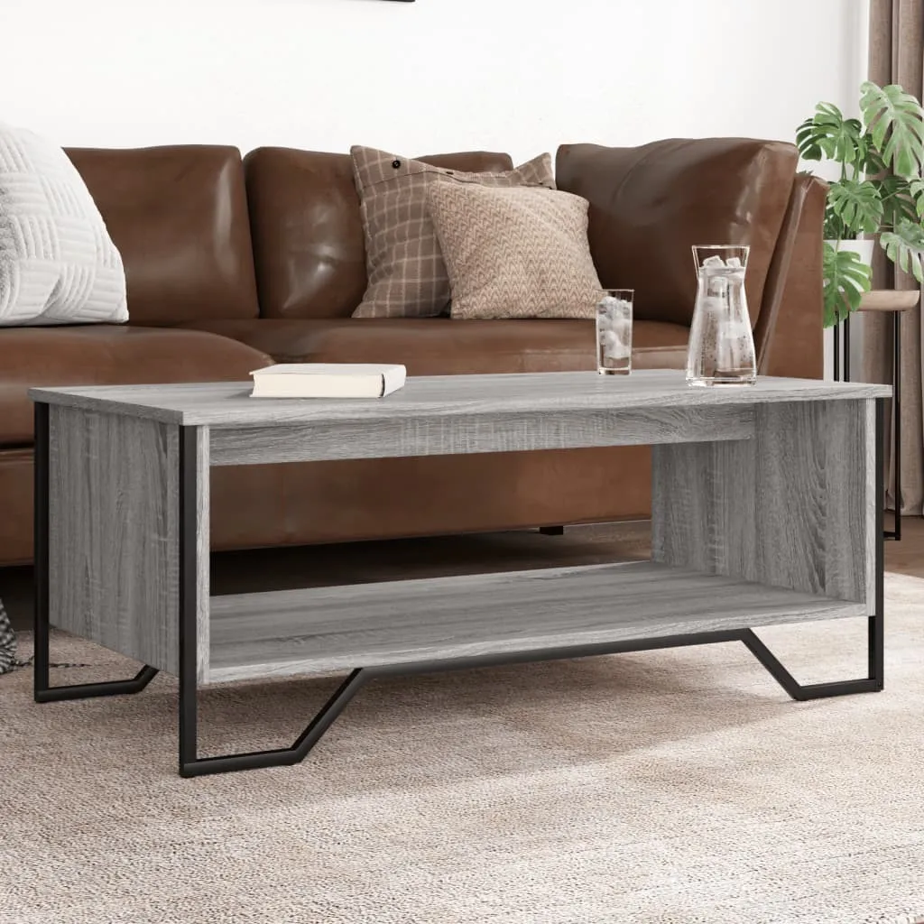 Maison Exclusive - Tavolino grigio Sonoma 100x51x40 cm Materiale ligneo