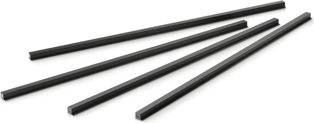 NABER 8051024 Cubo Streben Set 900, Regalsystem, schwarz matt
