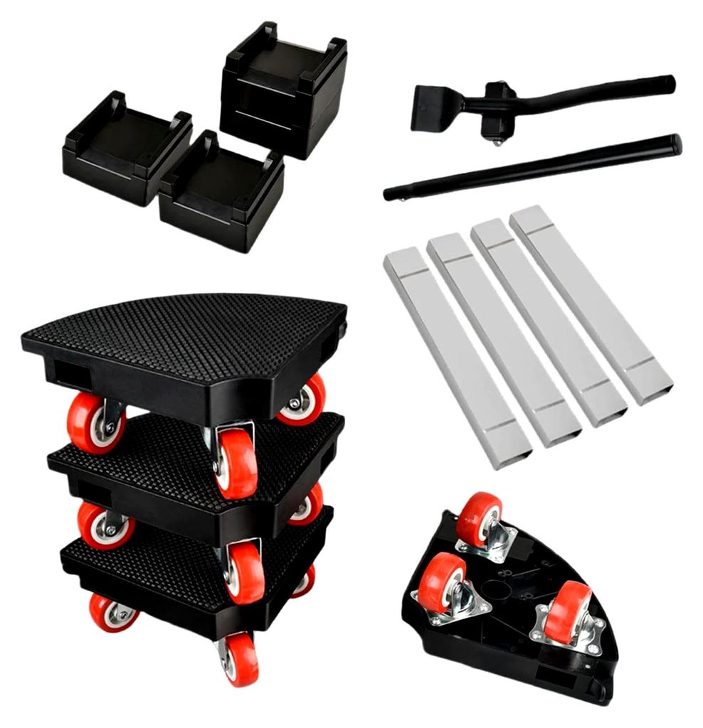 Pflanzen Roller - Verstellbarer Durchmesser Rutschfester Flachwagen - Möbel Beweger Pflanzen Wagen | Für Blumen, Haushalt, Terrasse, Kleiderschra...
