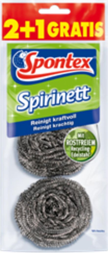 Spontex Edelstahlspiralen Spirinett 2+1 Immagine del prodotto 