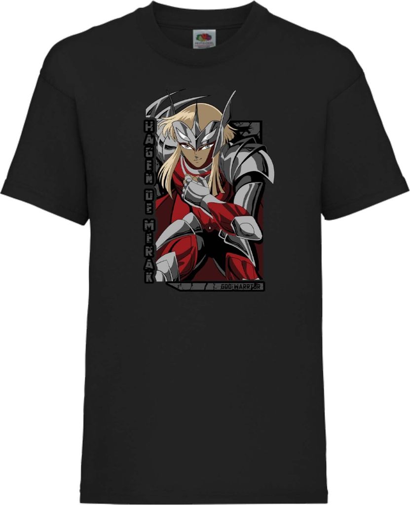 Kinder T-Shirt Saint Anime Seiya Knights Of The Zodiac Merak Beta Hagen, 7-8 Jahr - 128 / Blau
