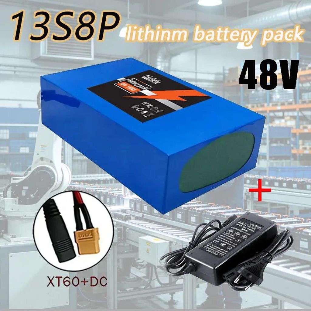 Lithiová baterie 18650 - Bateriový balík 13S8P, 48V - Obrázek produktu 