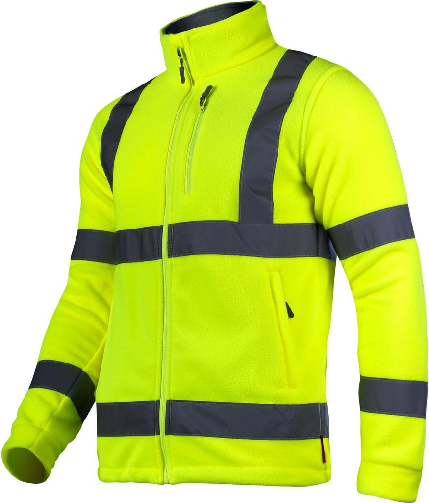 Fleecejacke. Warngelb, "XL", CE, Lahti