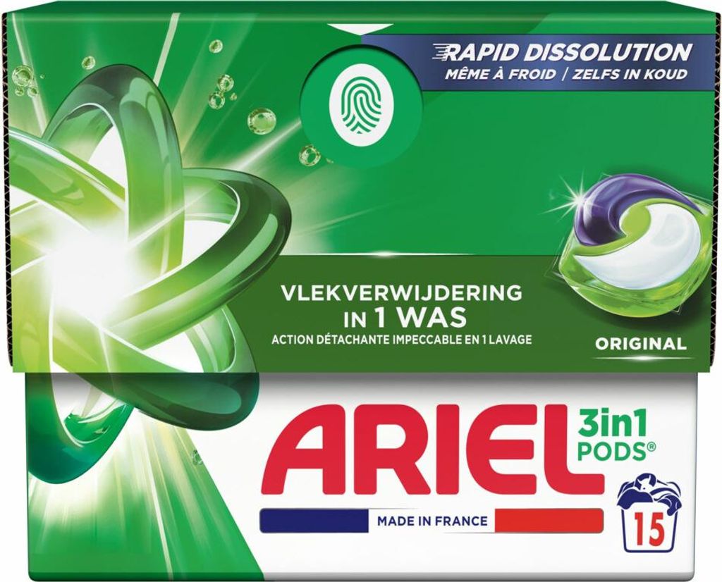 Dreifach-Waschmittel-Tabletten - Original - 15 Stück - Produktbild 