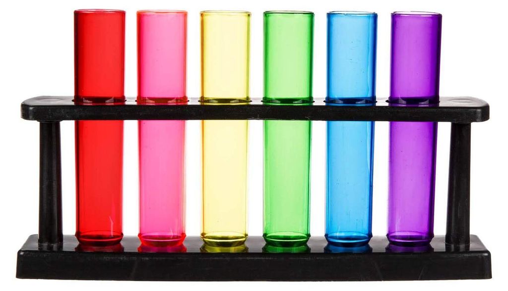 Bunte Party-Reagenzgläser aus Kunststoff Produktbild 