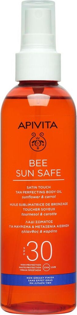 Apivita Bee Sun Safe Satin Touch Olio perfezionatore Immagine del prodotto 