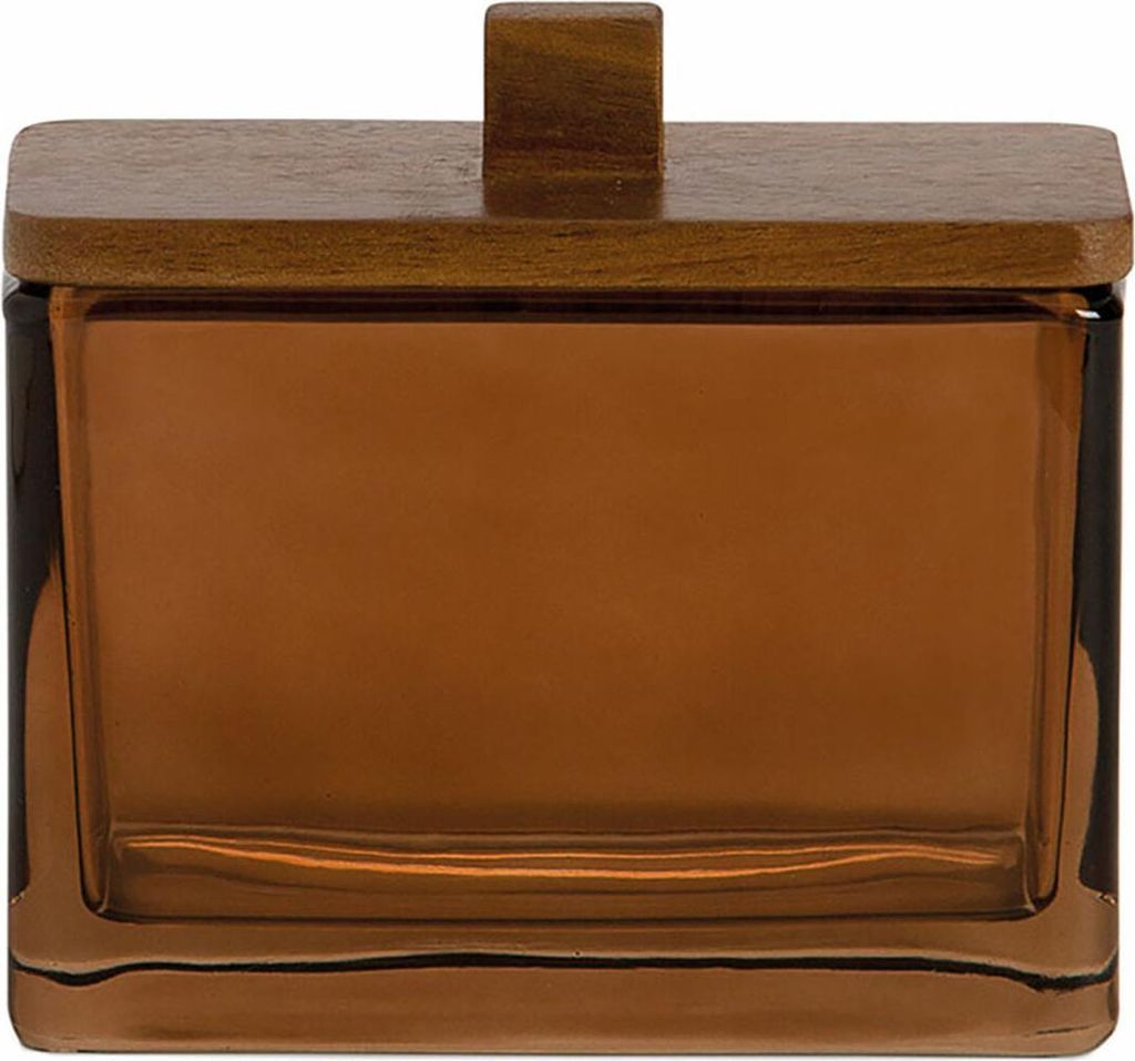 Andrea House Dekorative Box ba73066 Marrón Cristal