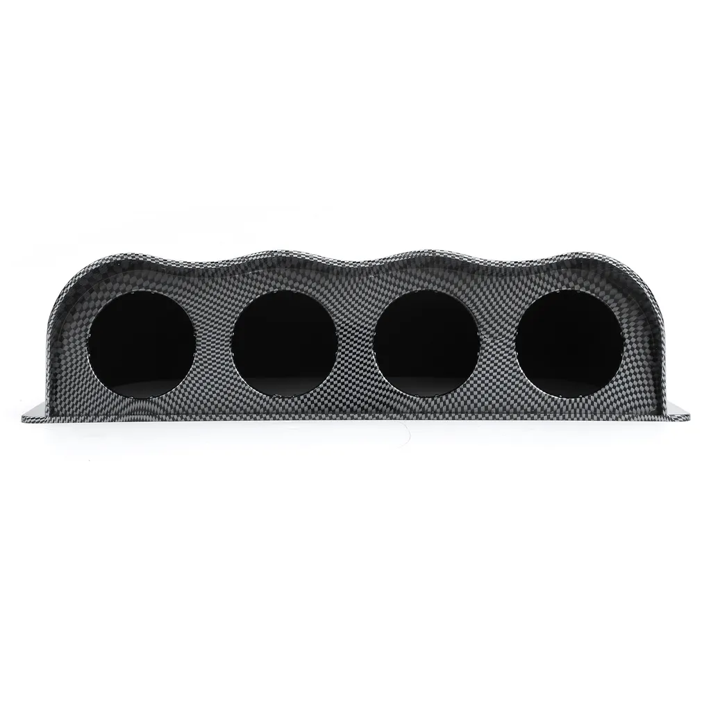 Support de jauge 4 trous universel pour tableau de bord voiture noir