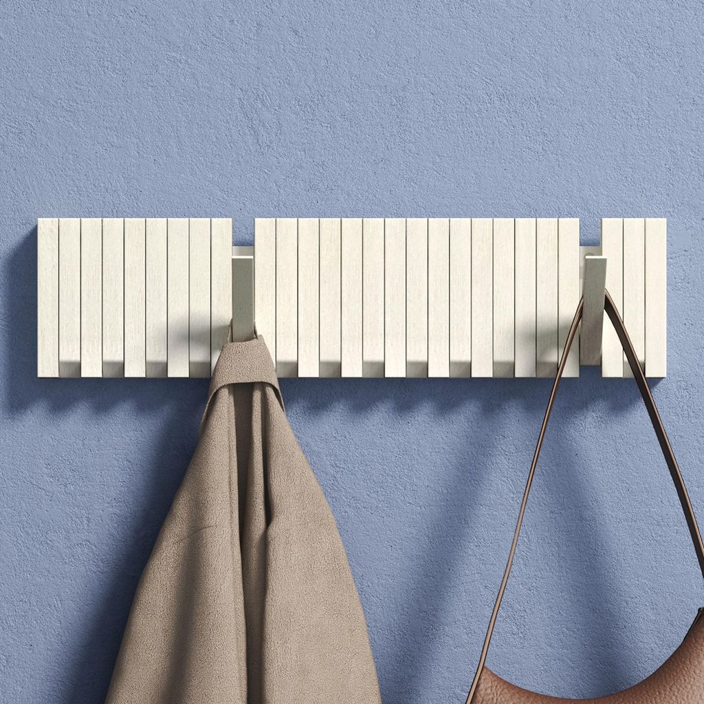 doporro Garderobenhaken Kleiderhaken Wand mit 14 Haken für Produktbild 