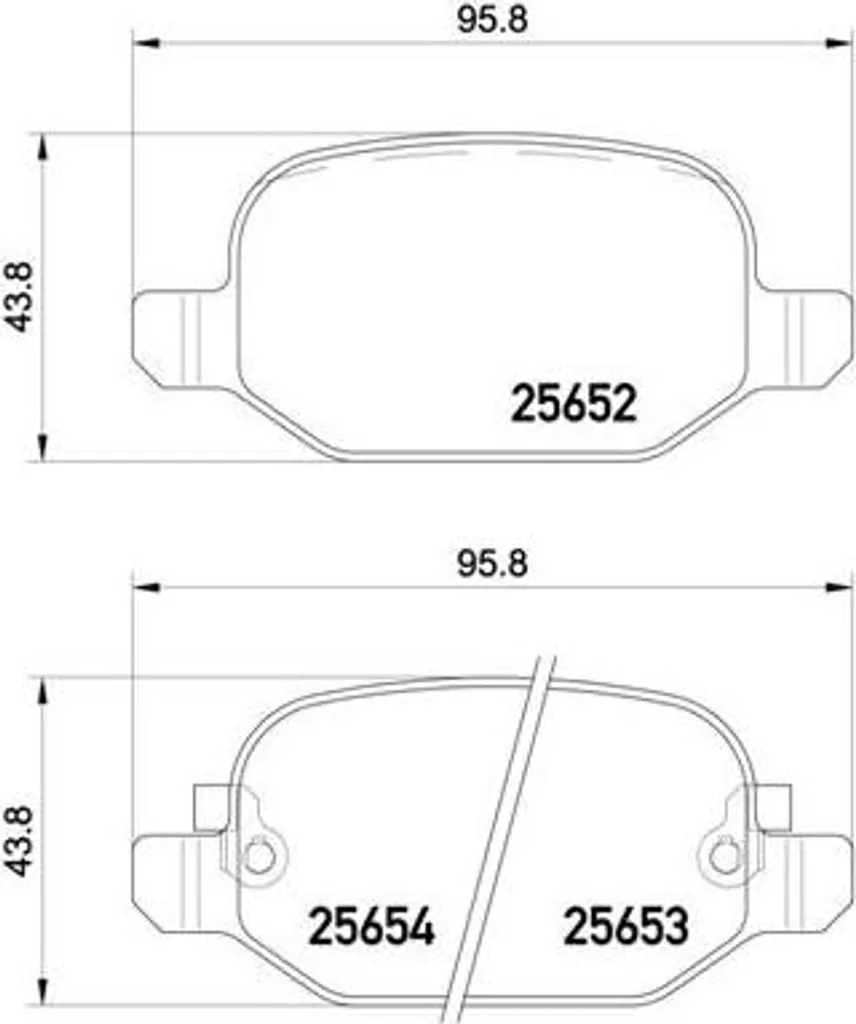 Plaquettes de Frein Brembo P 23 150 pour Entretien Sécurité Fiat 500L OE