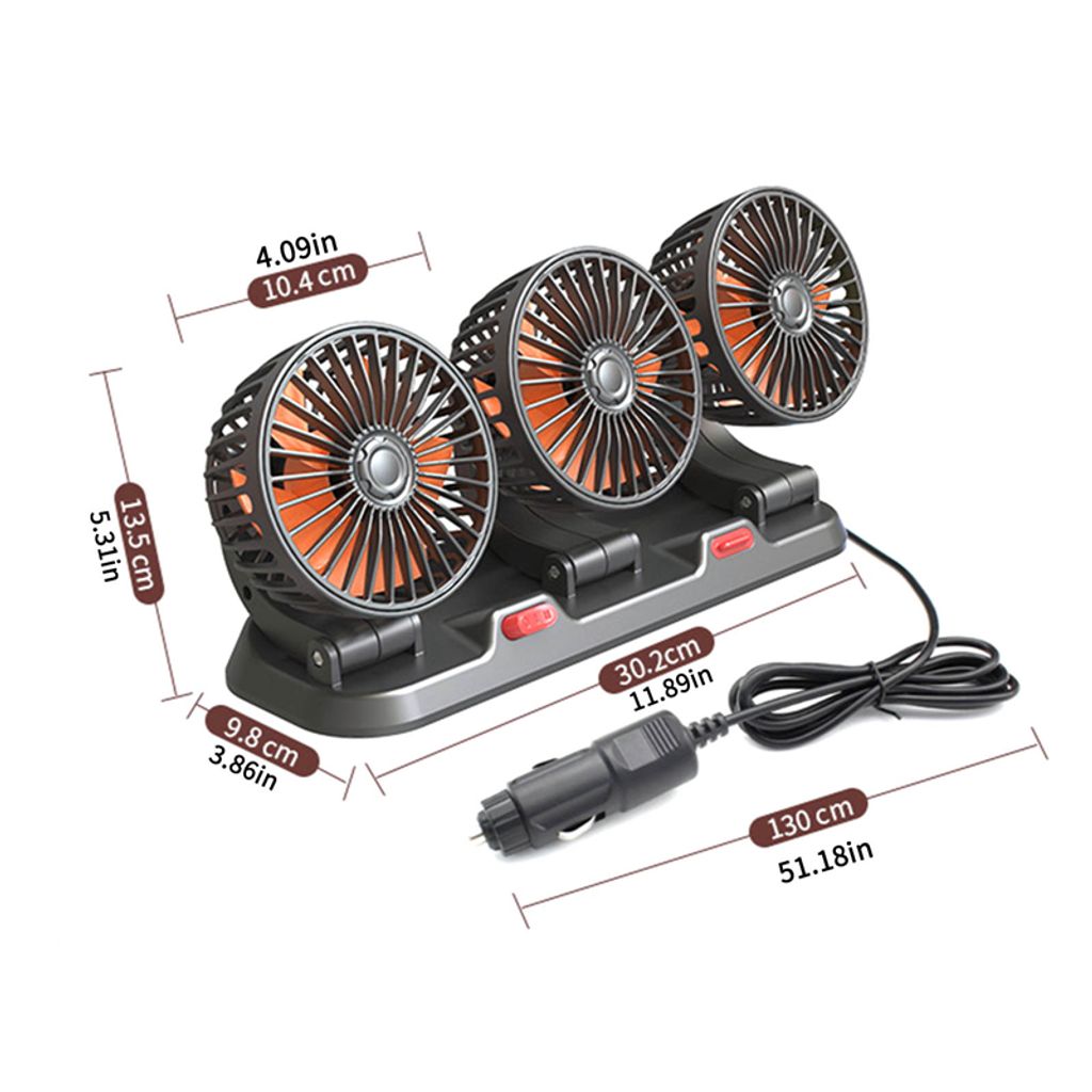 5 Auto Mini Ventilator Lüfter Fan 12V Mini Klimaanlage