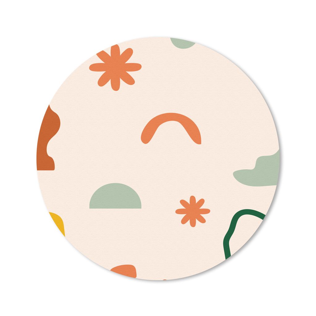 MuchoWow Mauspad Mousepad Design - Formen - Farben 20x20 cm - Mousepads - Maus Mat - Pad - Mausunterlage - Schreibtischmatte