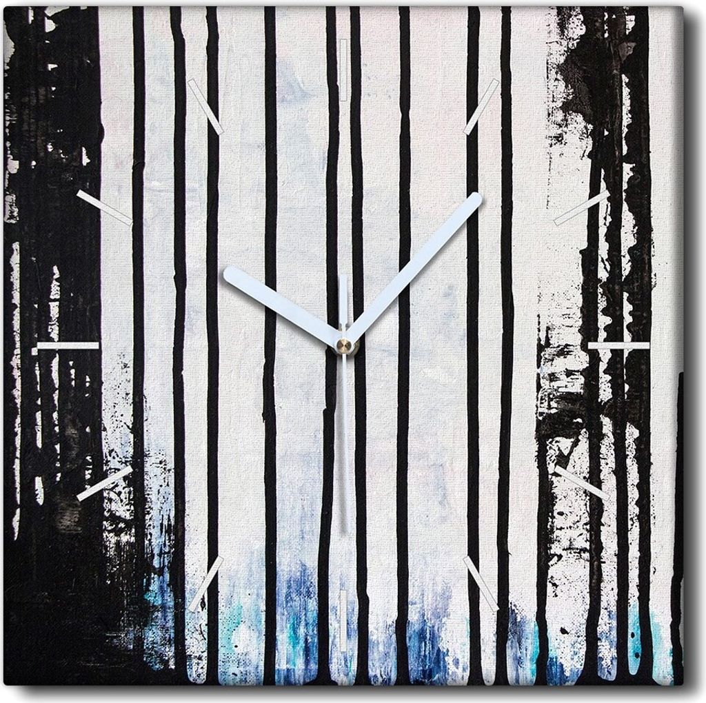 Coloray Uhr auf Leinwand 30x30 cm Wand Uhr Dekoration Produktbild 