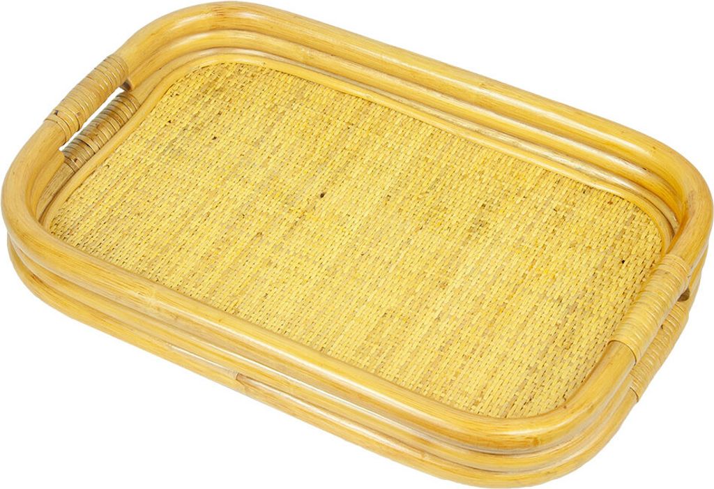 RattaNeo Coral A209 Tablett Honigfarbener Rattan Natur