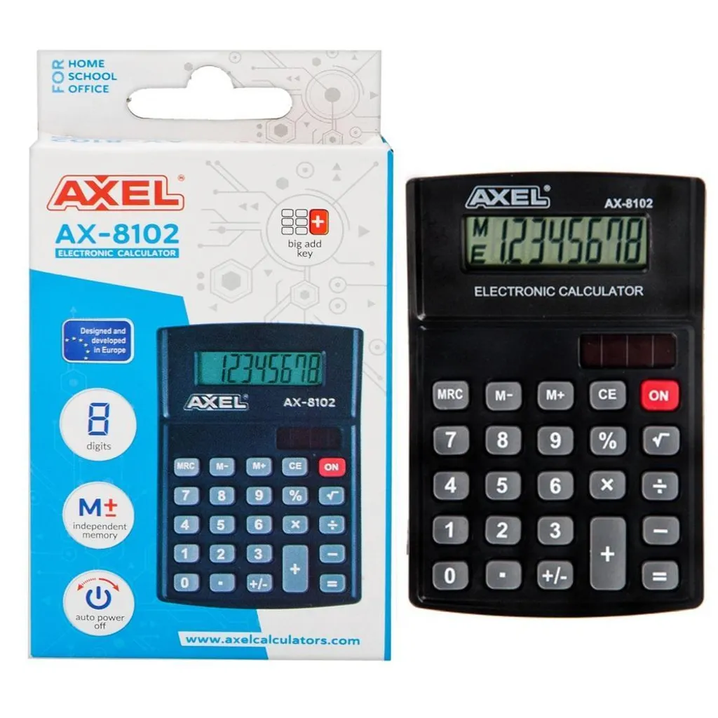 Acquista Axel AX-8102: Calcolatrice Desktop Ergonomica e Stabile - 4