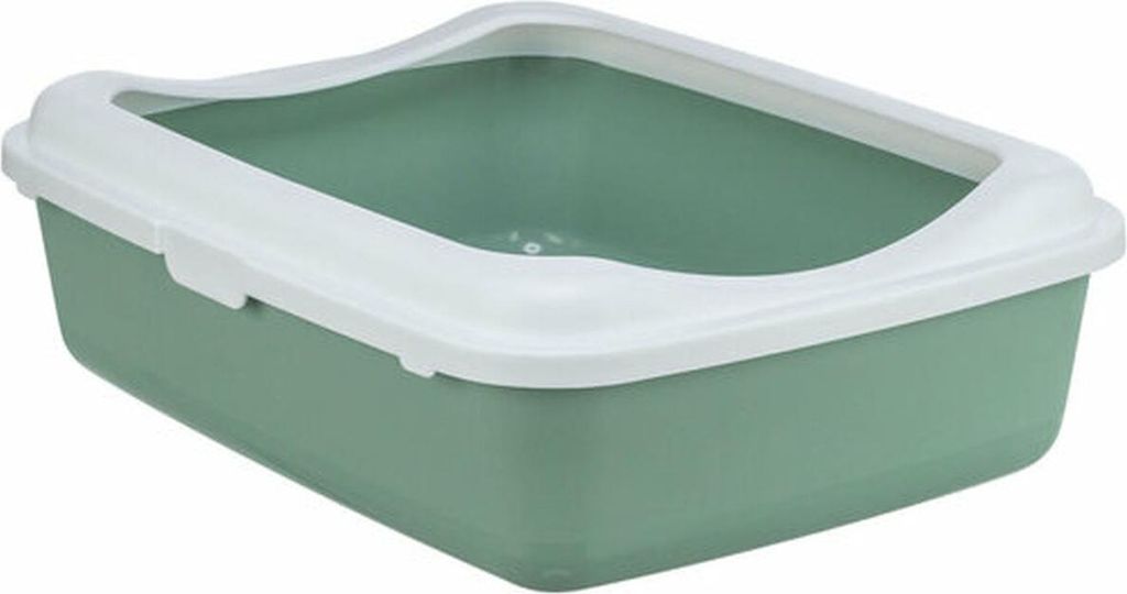 Katzentoilette Trixie Classic Weiß grün Kunststoff 37 × 15 × 48 cm